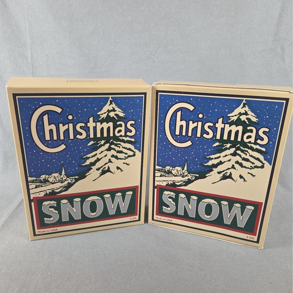 Vtg Restoration Hardware Decorative Christmas Snow 5oz Box Polystyrene NOS USA